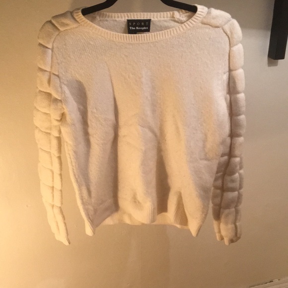 The Kooples SPORT White Wool Sweater Knit L - Picture 1 of 3